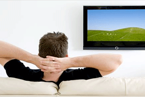 Watching TV