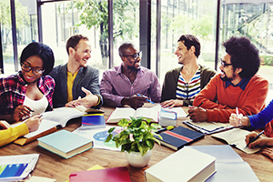 Photo of millennials in meeting