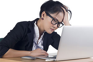 image of procrastination and stress