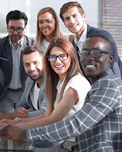 Group of young leaders