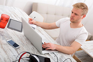 photo of remote worker