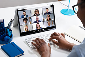 photo of a Remote team
